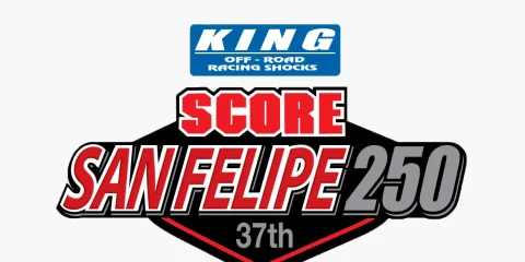 Logo of the SCORE San Felipe 250, a renowned off-road racing event in San Felipe, Mexico