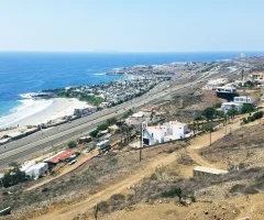 Mexico's Hassle-Free Zone, surrounded by a scenic desert landscape