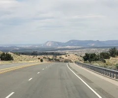 Una carretera escénica en México