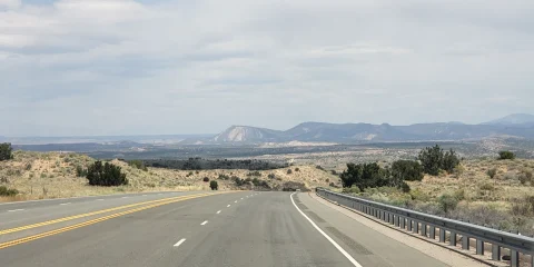 Una carretera escénica en México