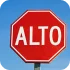 A close-up of a stop sign in Mexico